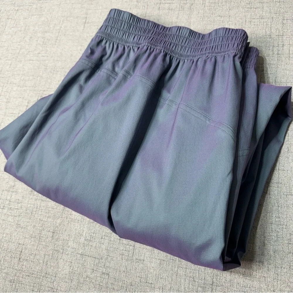 Lululemon Iridescent Tearaway Mid Rise Track Pant Tidewater Teal Purple 12 NWT